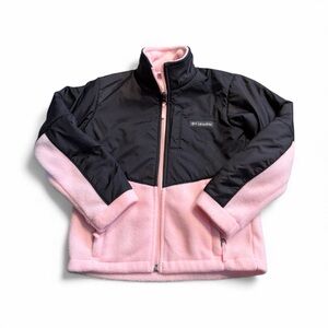 Columbia Kids Two-Tone Pink and Black Puffer Jacket